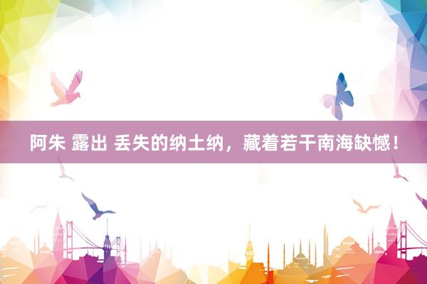 阿朱 露出 丢失的纳土纳，藏着若干南海缺憾！