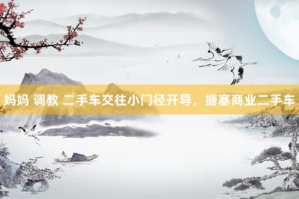 妈妈 调教 二手车交往小门径开导，搪塞商业二手车
